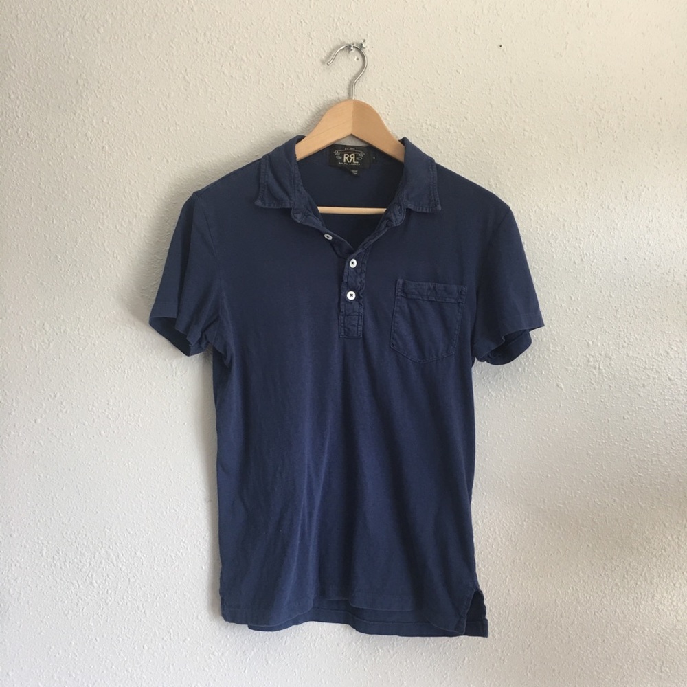 Double RL Ralph Lauren navy polo shirt size S